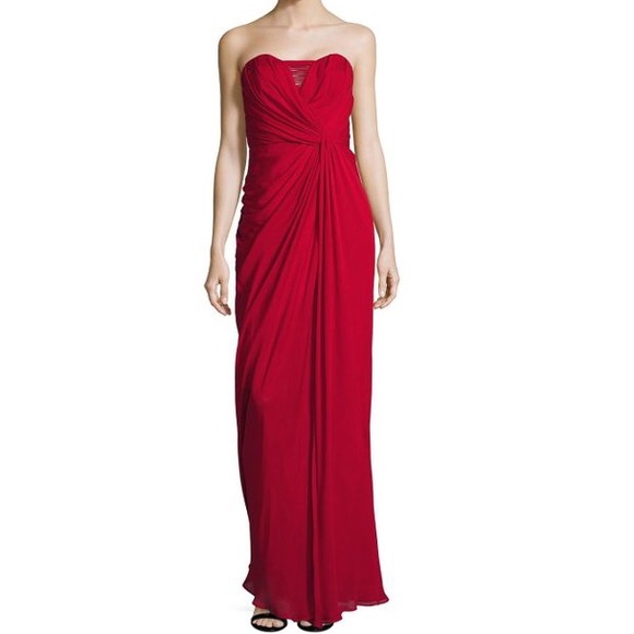 Women’s BADGLEY MISCHKA Red Gown {Size 6} - Picture 1 of 4